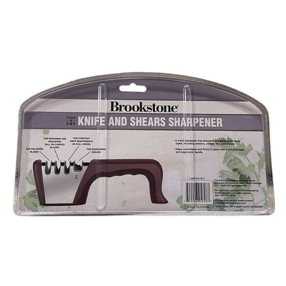 Brookstone Knife and Shears Sharpener NEW Mauve - Picture 9 of 11